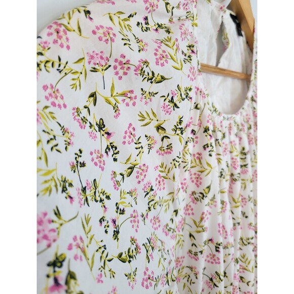 J. Crew Side-Cutout Cotton Poplin Dress Meadow Floral Size 10 - Picture 4 of 11